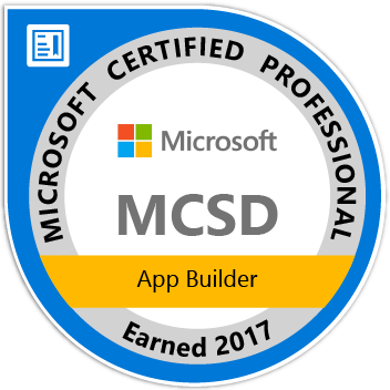 Microsoft Certified Solutions Developer: App Builder 2017