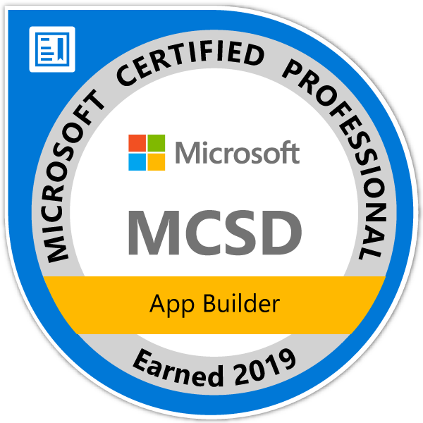 Microsoft Certified Solutions Developer: App Builder2019